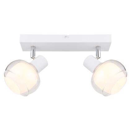 Globo - Φωτιστικό σποτ 2xE14/40W/230V λευκό