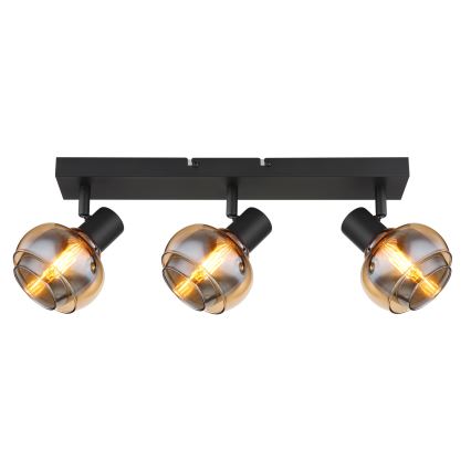 Globo - Σποτ φωτιστικό 3xE14/40W/230V μαύρο