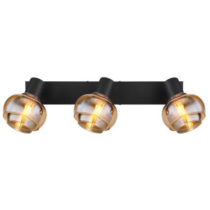 Globo - Σποτ φωτιστικό 3xE14/40W/230V μαύρο