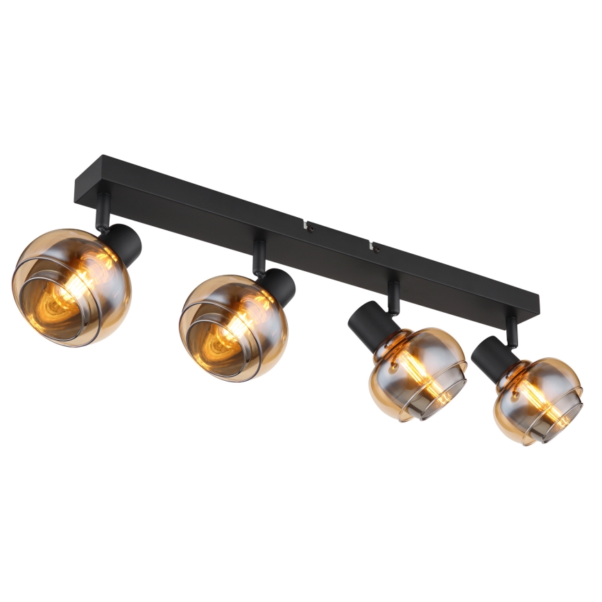 Globo - Σποτ φωτιστικό 4xE14/40W/230V μαύρο