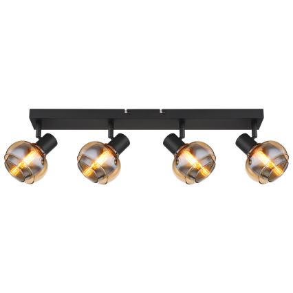 Globo - Σποτ φωτιστικό 4xE14/40W/230V μαύρο