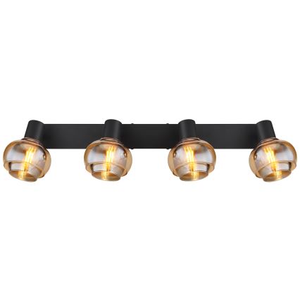 Globo - Σποτ φωτιστικό 4xE14/40W/230V μαύρο