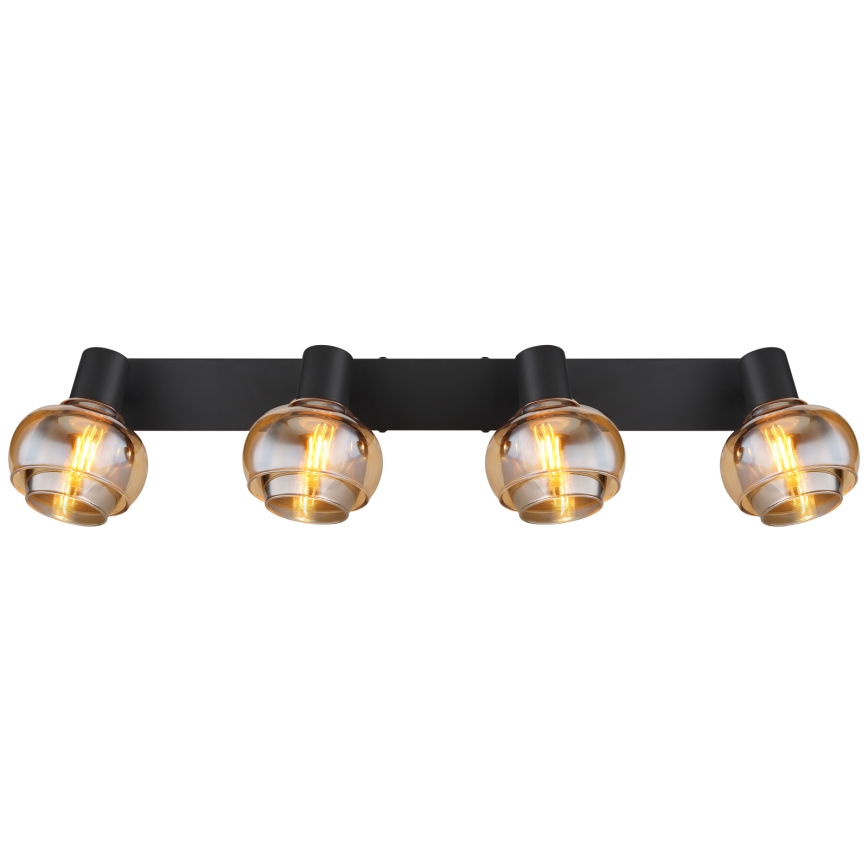 Globo - Σποτ φωτιστικό 4xE14/40W/230V μαύρο