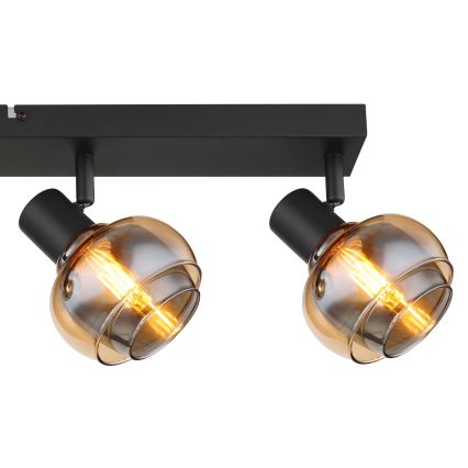 Globo - Σποτ φωτιστικό 4xE14/40W/230V μαύρο