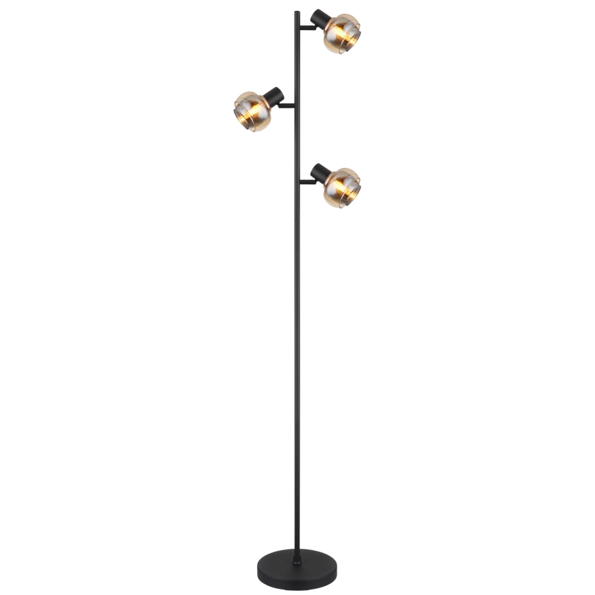 Globo - Επιδαπέδιο φωτιστικό 3xE14/40W/230V μαύρο