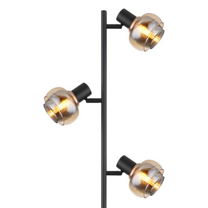 Globo - Επιδαπέδιο φωτιστικό 3xE14/40W/230V μαύρο