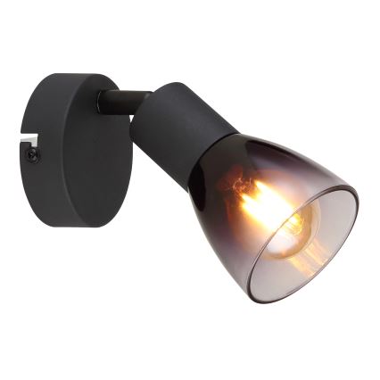 Globo - Σποτ τοίχου 1xE14/25W/230V μαύρο