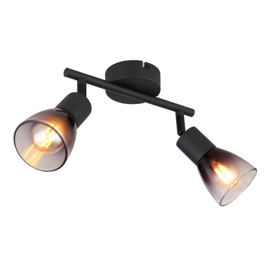 Globo - Φωτιστικό σποτ 2xE14/25W/230V μαύρο