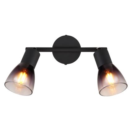 Globo - Φωτιστικό σποτ 2xE14/25W/230V μαύρο