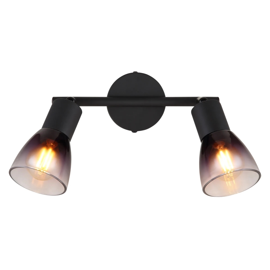 Globo - Φωτιστικό σποτ 2xE14/25W/230V μαύρο