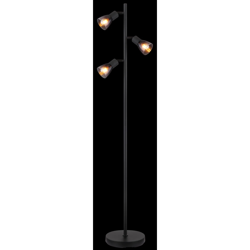 Globo - Επιδαπέδιο φωτιστικό 3xE14/25W/230V μαύρο