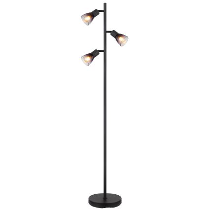Globo - Επιδαπέδιο φωτιστικό 3xE14/25W/230V μαύρο