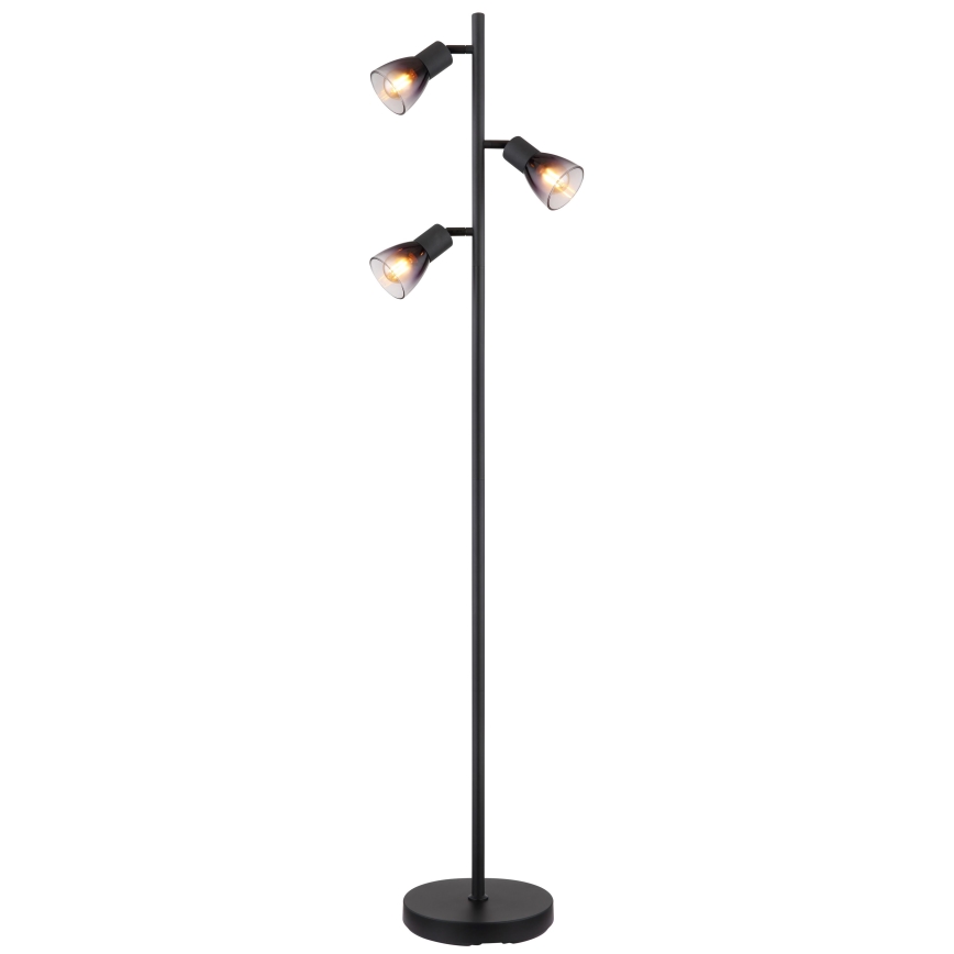 Globo - Επιδαπέδιο φωτιστικό 3xE14/25W/230V μαύρο