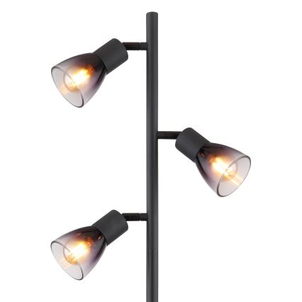 Globo - Επιδαπέδιο φωτιστικό 3xE14/25W/230V μαύρο
