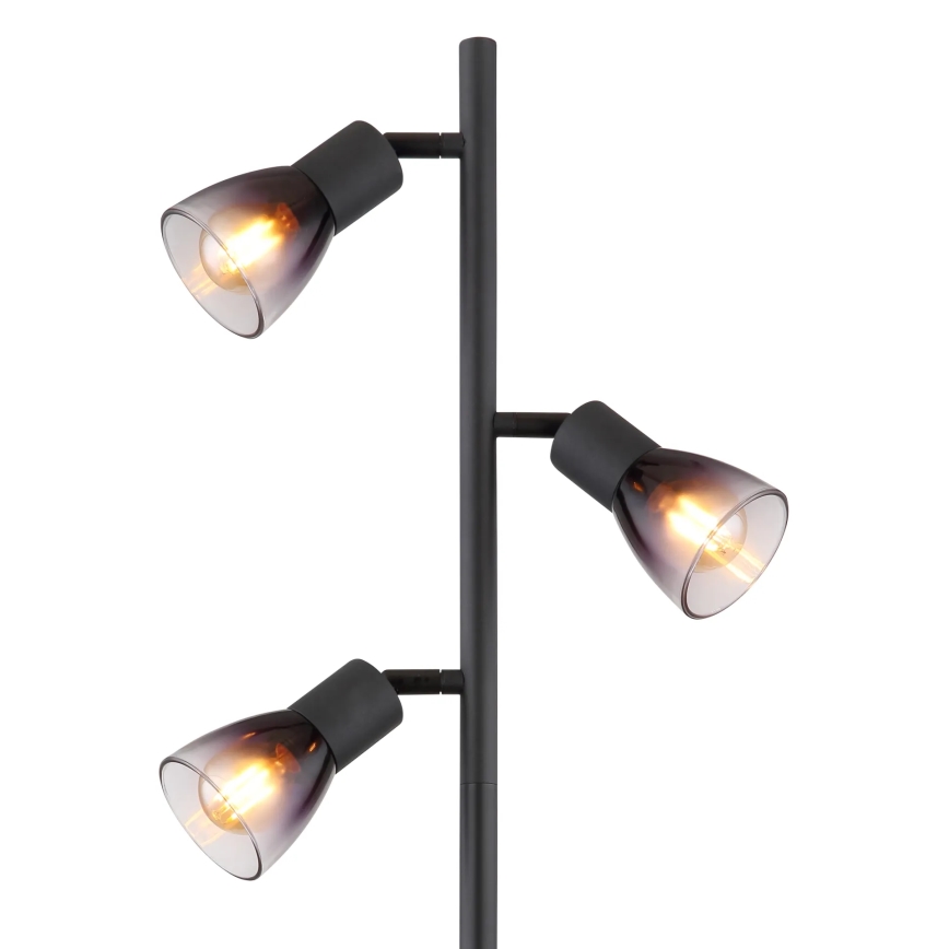 Globo - Επιδαπέδιο φωτιστικό 3xE14/25W/230V μαύρο