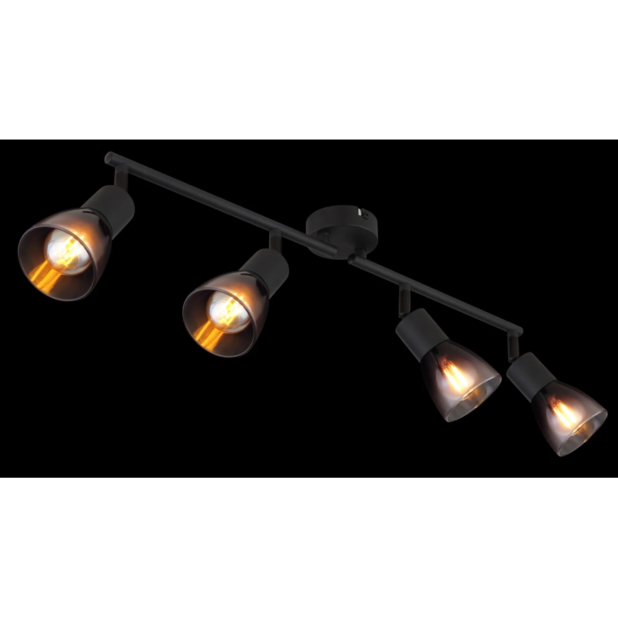 Globo - Φωτιστικό σποτ 4xE14/25W/230V μαύρο
