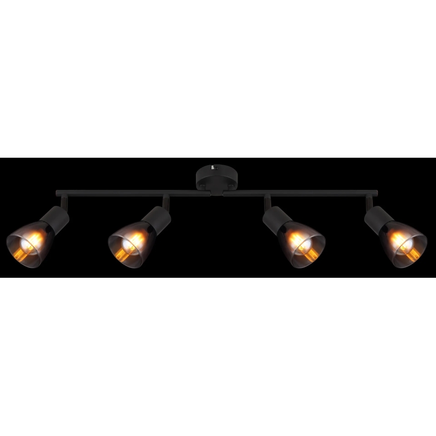 Globo - Φωτιστικό σποτ 4xE14/25W/230V μαύρο