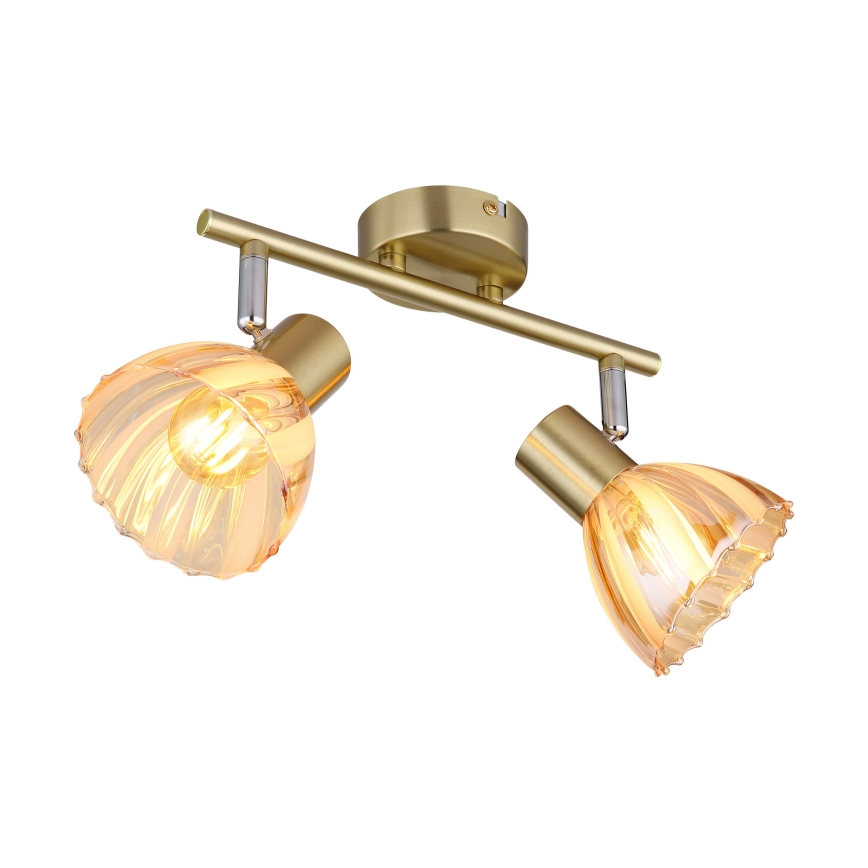 Globo - Φωτιστικό σποτ 2xE14/40W/230V χρυσό