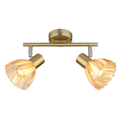 Globo - Φωτιστικό σποτ 2xE14/40W/230V χρυσό