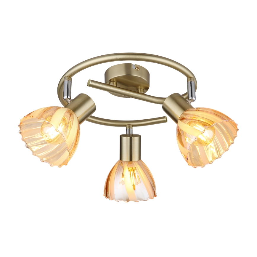 Globo - Φωτιστικό σποτ 3xE14/40W/230V χρυσό