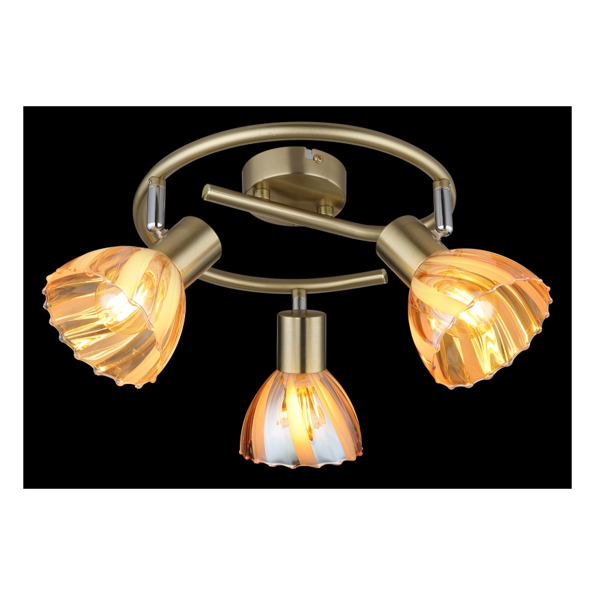 Globo - Φωτιστικό σποτ 3xE14/40W/230V χρυσό