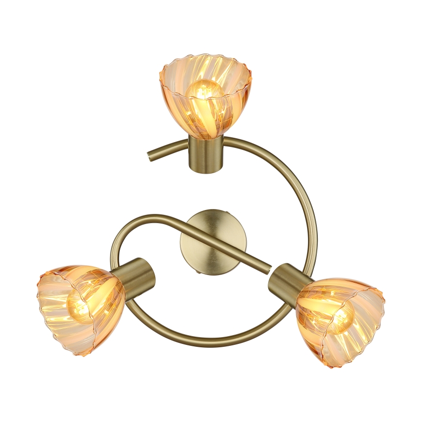 Globo - Φωτιστικό σποτ 3xE14/40W/230V χρυσό