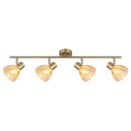 Globo - Φωτιστικό σποτ 4xE14/40W/230V χρυσό