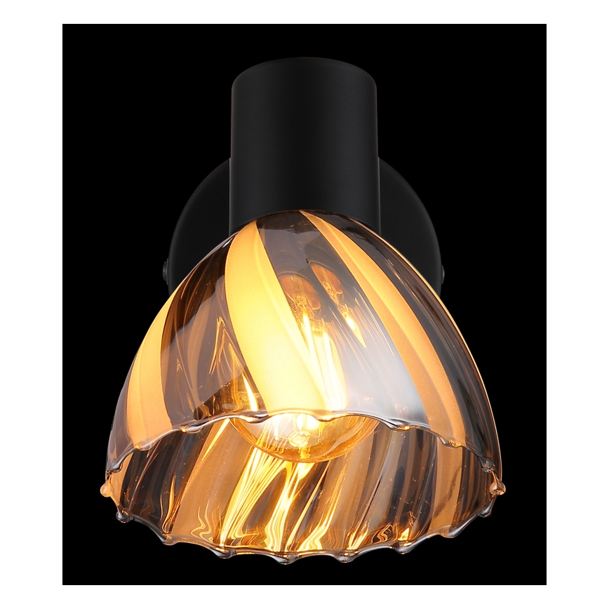 Globo - Σποτ τοίχου 1xE14/40W/230V μαύρο