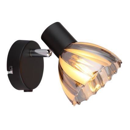 Globo - Σποτ τοίχου 1xE14/40W/230V μαύρο