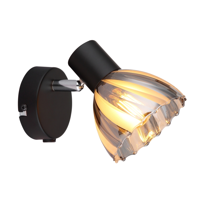 Globo - Σποτ τοίχου 1xE14/40W/230V μαύρο
