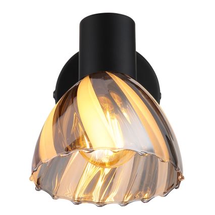 Globo - Σποτ τοίχου 1xE14/40W/230V μαύρο