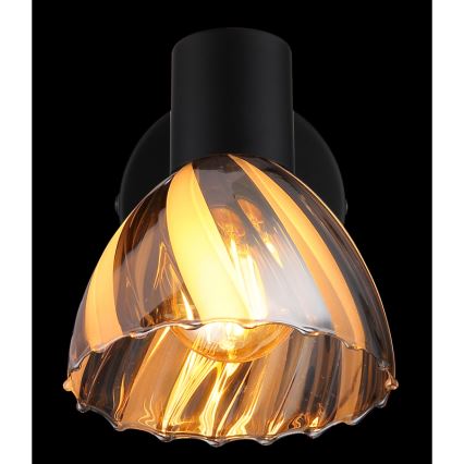Globo - Σποτ τοίχου 1xE14/40W/230V μαύρο