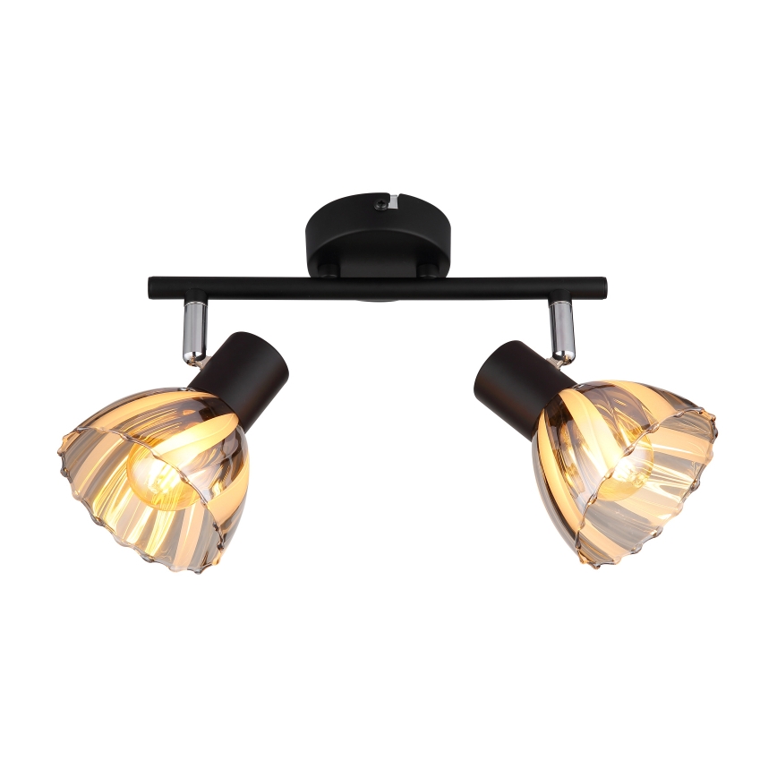 Globo - Φωτιστικό σποτ 2xE14/40W/230V μαύρο
