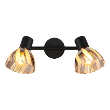 Globo - Φωτιστικό σποτ 2xE14/40W/230V μαύρο