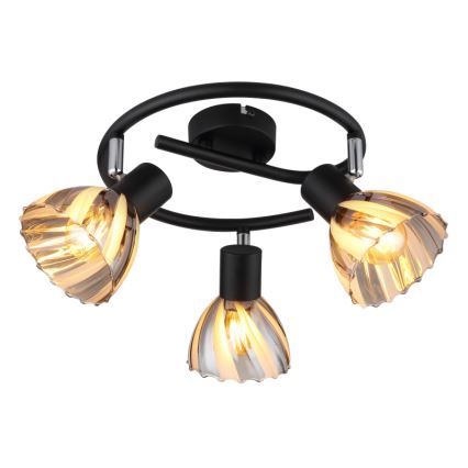 Globo - Φωτιστικό σποτ 3xE14/40W/230V μαύρο