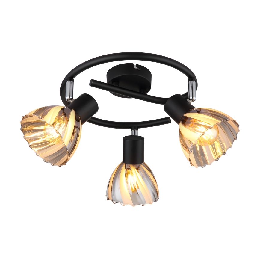 Globo - Φωτιστικό σποτ 3xE14/40W/230V μαύρο