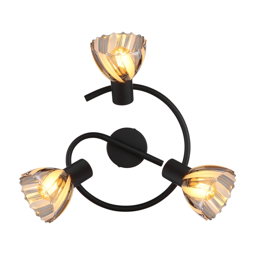 Globo - Φωτιστικό σποτ 3xE14/40W/230V μαύρο