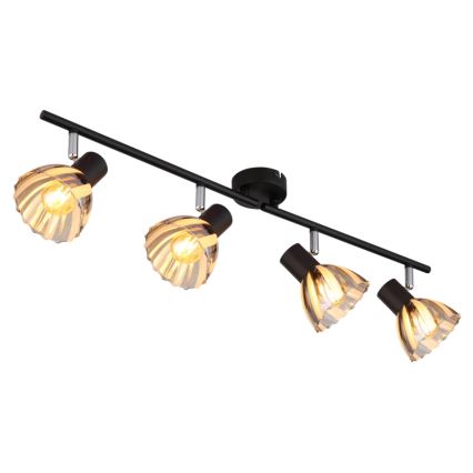 Globo - Φωτιστικό σποτ 4xE14/40W/230V μαύρο