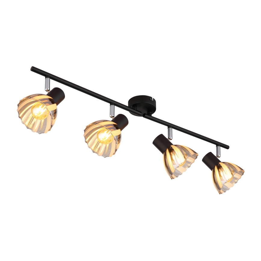 Globo - Φωτιστικό σποτ 4xE14/40W/230V μαύρο