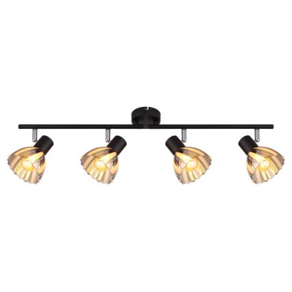 Globo - Φωτιστικό σποτ 4xE14/40W/230V μαύρο