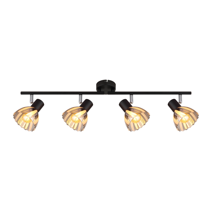 Globo - Φωτιστικό σποτ 4xE14/40W/230V μαύρο