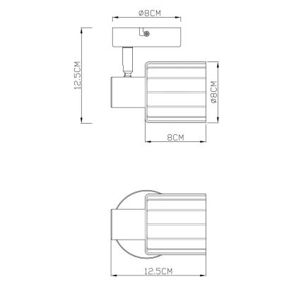 Globo - Επιτοίχιο φωτιστικό σποτ 1xE14/40W/230V