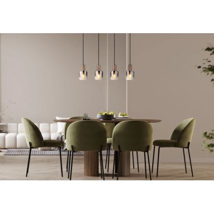 Globo - Κρεμαστό φωτιστικό με καλώδιο 4xE27/40W/230V