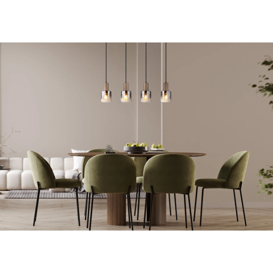 Globo - Κρεμαστό φωτιστικό με καλώδιο 4xE27/40W/230V