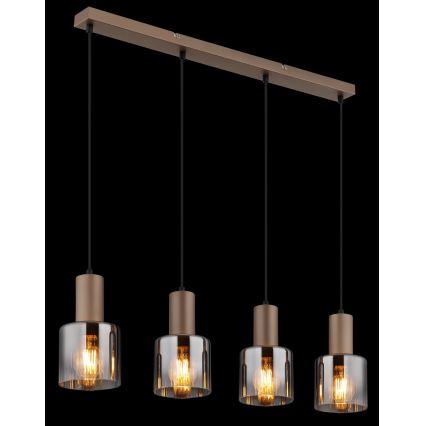 Globo - Κρεμαστό φωτιστικό με καλώδιο 4xE27/40W/230V