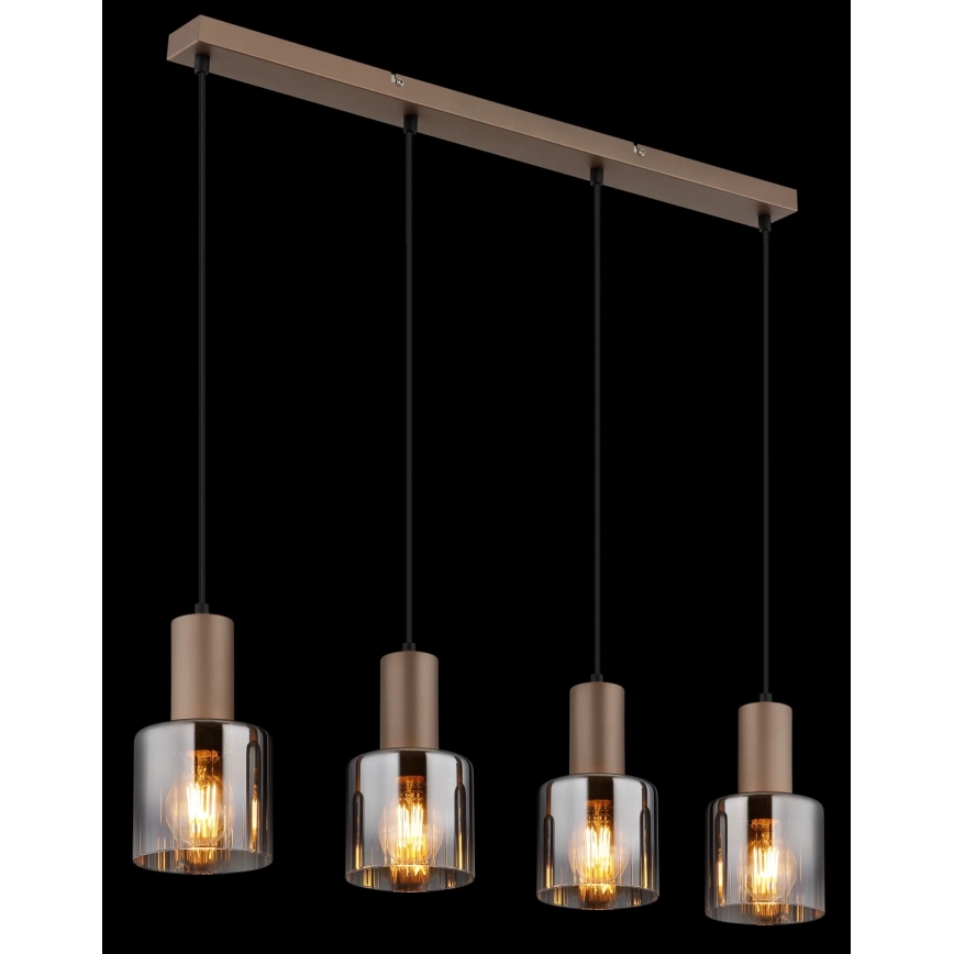Globo - Κρεμαστό φωτιστικό με καλώδιο 4xE27/40W/230V