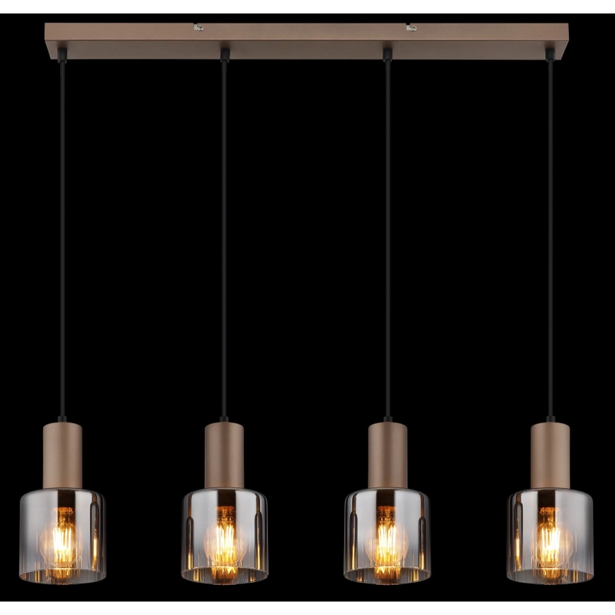 Globo - Κρεμαστό φωτιστικό με καλώδιο 4xE27/40W/230V