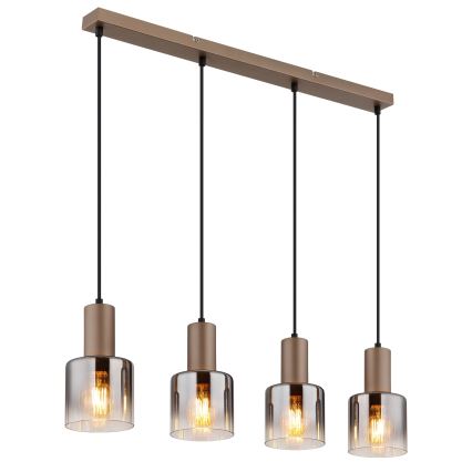 Globo - Κρεμαστό φωτιστικό με καλώδιο 4xE27/40W/230V