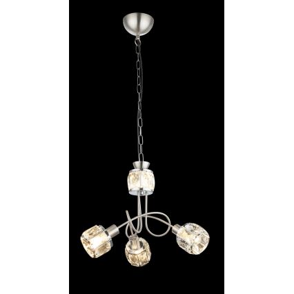 Globo - LED Πολύφωτο σε αλυσίδα 3xE14/40W/230V + LED/5W