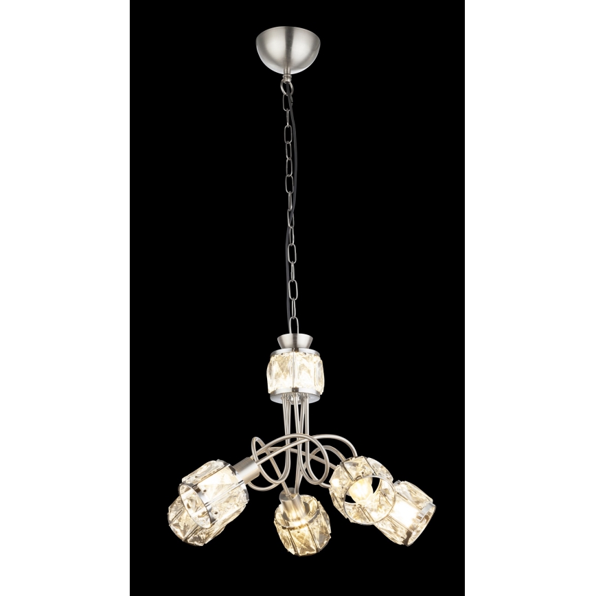 Globo - LED Πολύφωτο σε αλυσίδα 5xE14/40W/230V + LED/5W